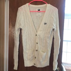 Gilly Hicks Cardigan, white, size m. Like new.